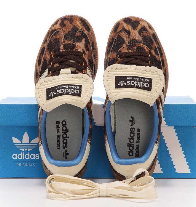 Женские кожаные кроссовки Adidas Samba x Wales Bonner адидас самба