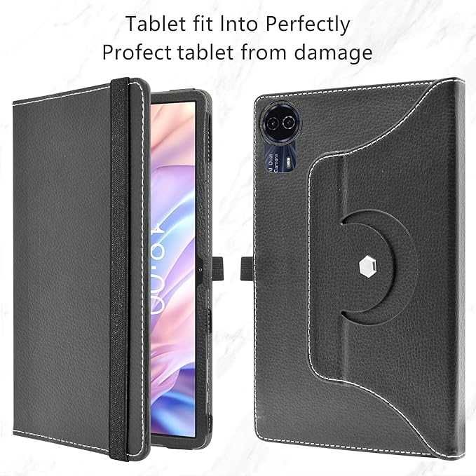 Etui TECLAST T65 Max 13 Case Obrotowe 360 Stand Czarny