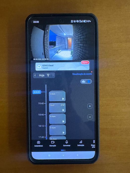 Videoporteiro digital EZVIZ DP2C como novo
