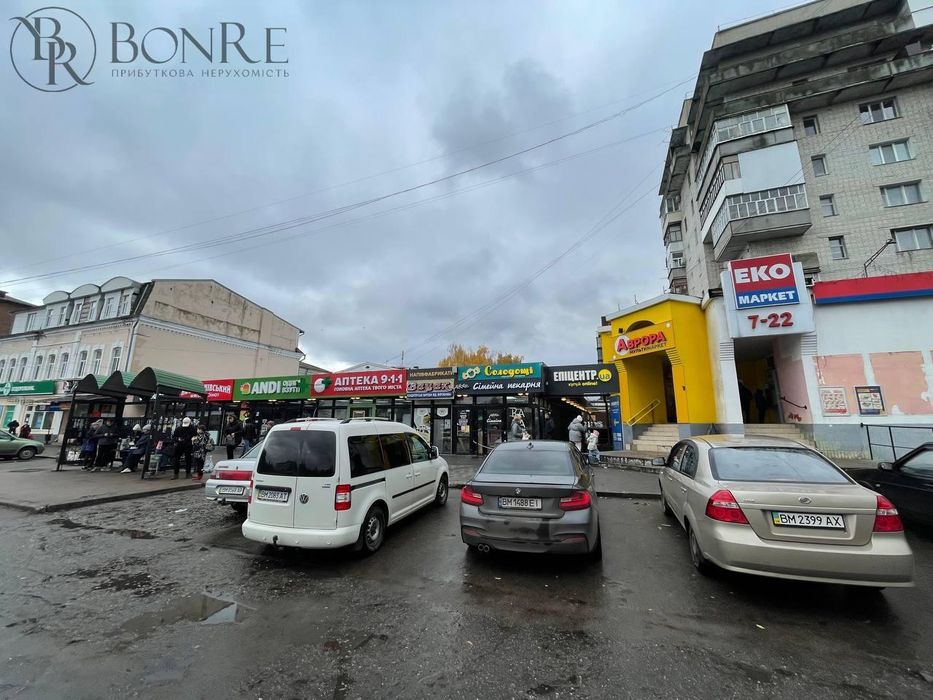 Оренда, Фасадний вхід, Торгового Приміщення, Ромни 35м2