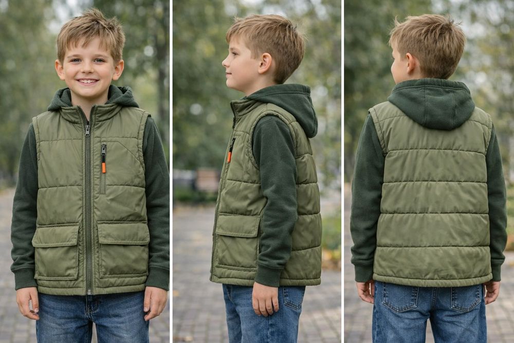 Фірмова жилетка( безрукавка) FsF на хлопчика 7-8 років (122-128см)