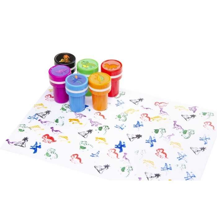 Plastikowe stemple dinozaury 10 sztuk