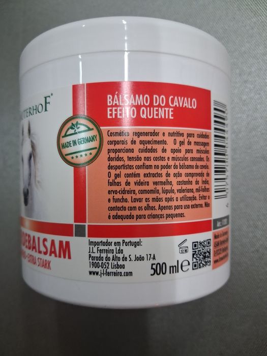 Bálsamo do Cavalo " Efeito Quente" 500 ML