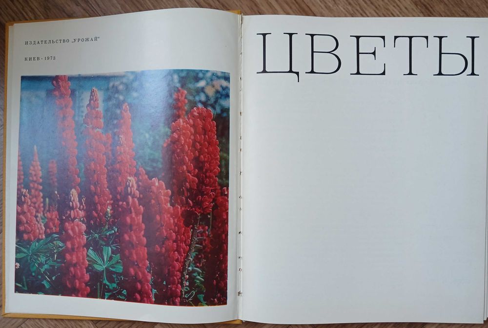 Книга-альбом "Цветы", Киев 1972 г.