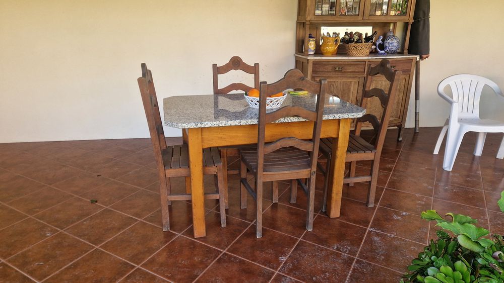 Mesa jardim/churrasqueira