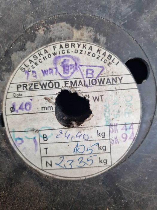 Drut nawojowy miedziany emaliowany 1,4mm 2,0mm - Polski Czechowice-Dz.