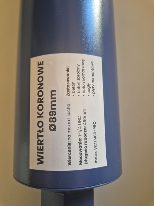 Sprzedam Wiertło  koronkowe, otwornice diamentowe do betonu