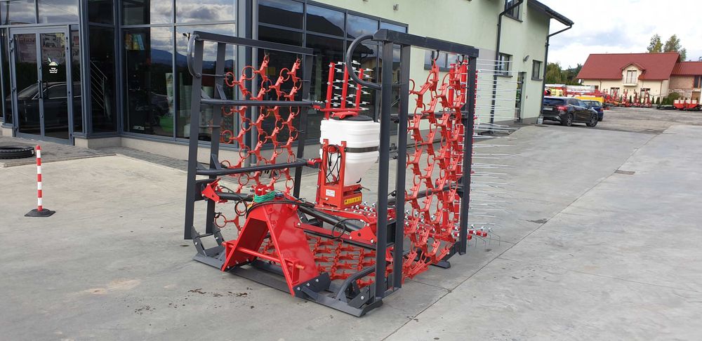 Włóka Łąkowa z chwastownikiem 5m - składana Hydraulicznie