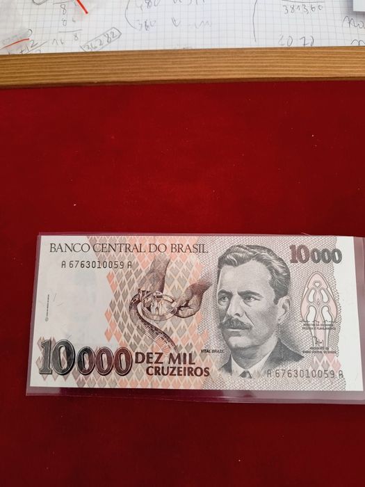 Banknoty 10000 mil 1993 Brazylii
