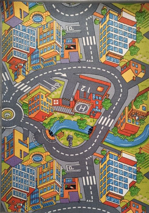 Dywan dziecięcy autostrada droga 140x100