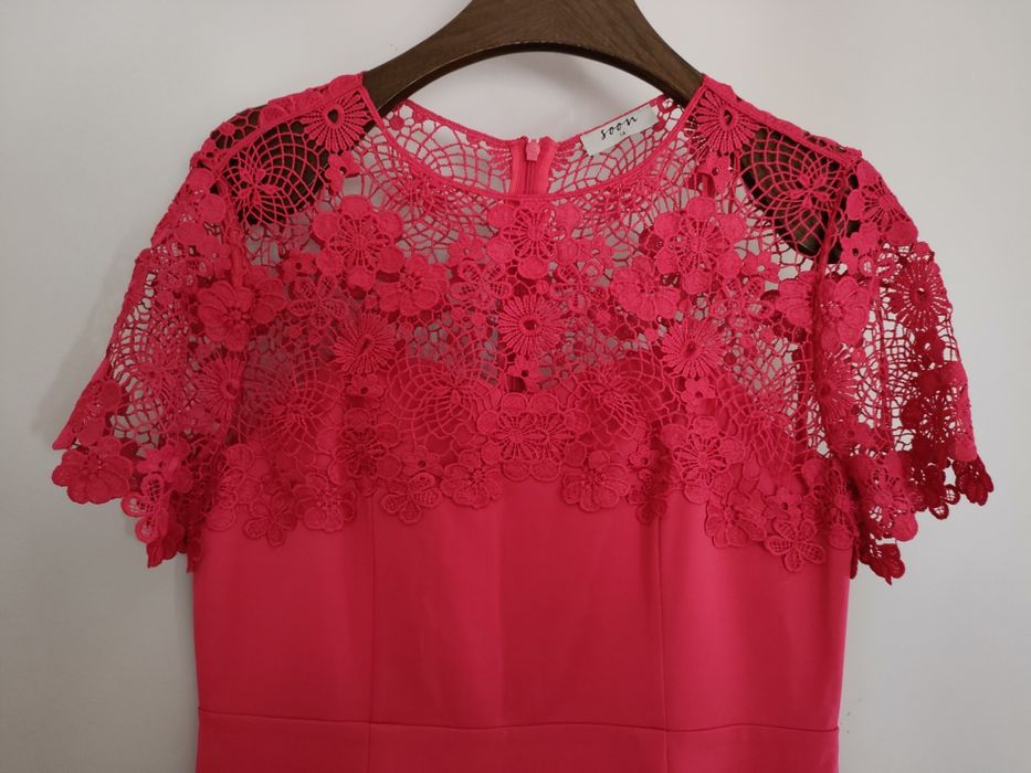 Soon sukienka elegancka malinowa rozm.14
