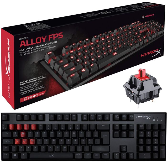 HyperX Teclado Mecânico Alloy FPS Pro Cherry MX Red LED