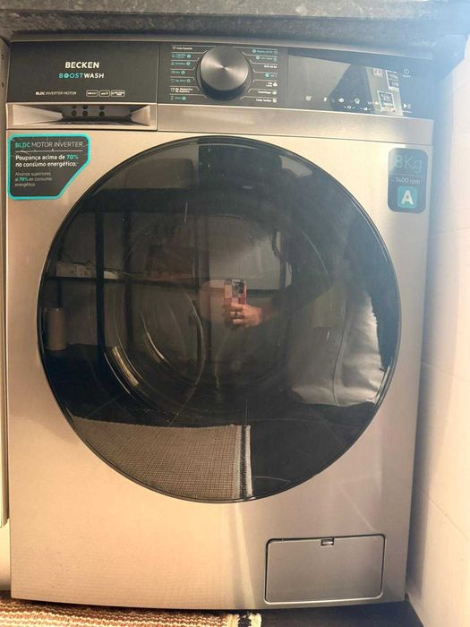 Máquina Lavar Becken Boost Wash 8kg 1400rpm - Como Nova (1 ano de uso)