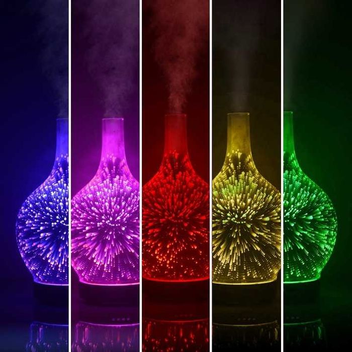 Nawilżacz powietrza 3w1 z lampką RGB i funkcją aromaterapii