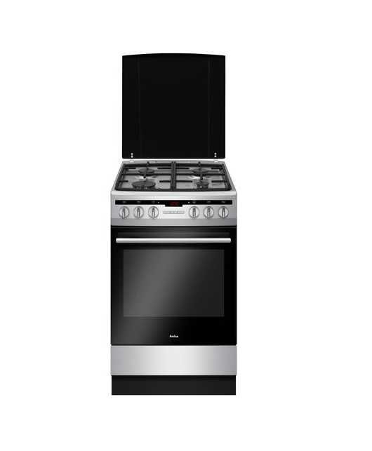OKAZJA Kuchnia AMICA gazowo-elektryczna LCD INOX BDB Stan GWAR+Gratis!