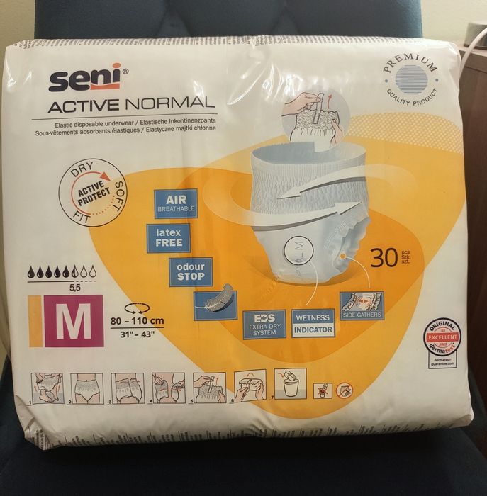 Majtki chłonne Seni Active Normal M (30 szt.)
