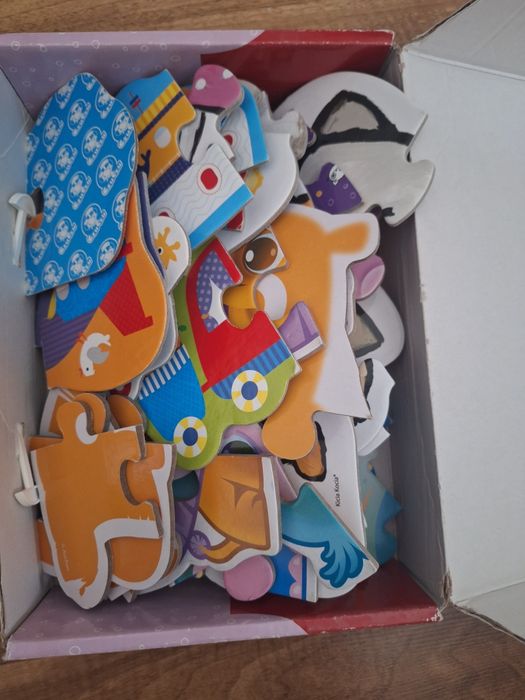 Gry, puzzle dla 2 - latka