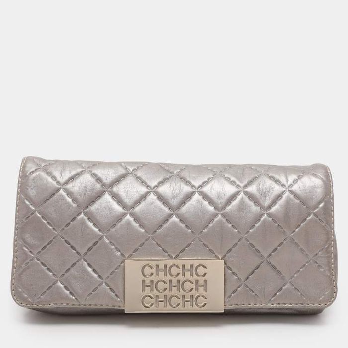 Клатч сумка шкіра Carolina Herrera