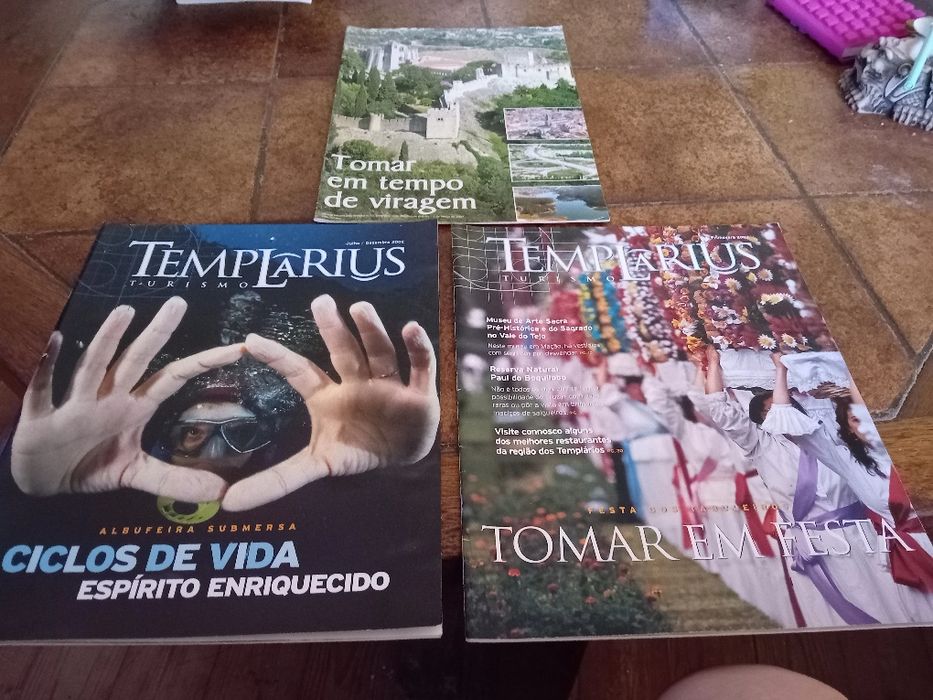 Revistas tomar, templarius + tomar em tempo viragem