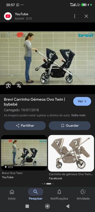 Carrinho Gêmeos Brevi