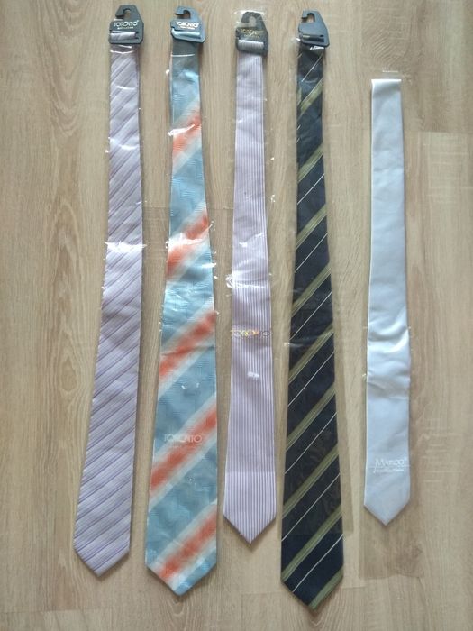 NOWE Krawaty Pięć Sztuk