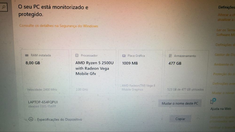 Portatil Lenovo ideapad 330S