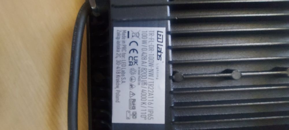 Nowy naświetlacz LED 100W 8200 lm 4000 K.Super moc.