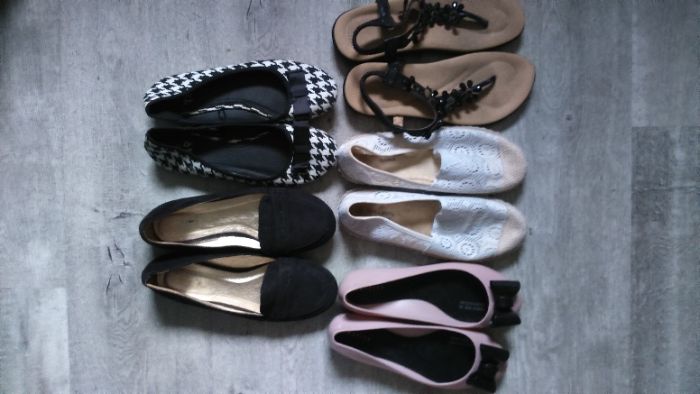 5 par butów rozmiar 38