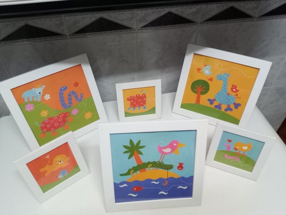 Conjunto de molduras em pvc com motivos para quarto de crianças (IKEA)