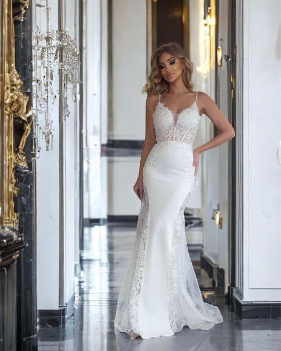 Suknia ślubna rybka