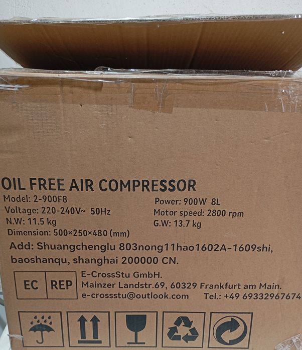 Compressor novo na caixa