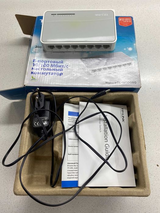 Комутатор TP-LINK TL-SF1008D 8-портовий 10/100 Мбіт/с настільний