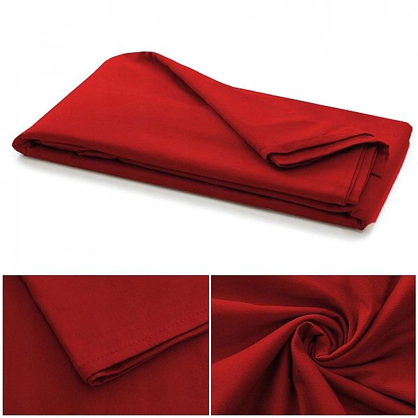 PRZEŚCIERADŁO BAWEŁNIANE 160x200 tradycyjne bez gumki Aloiso CZERWONE