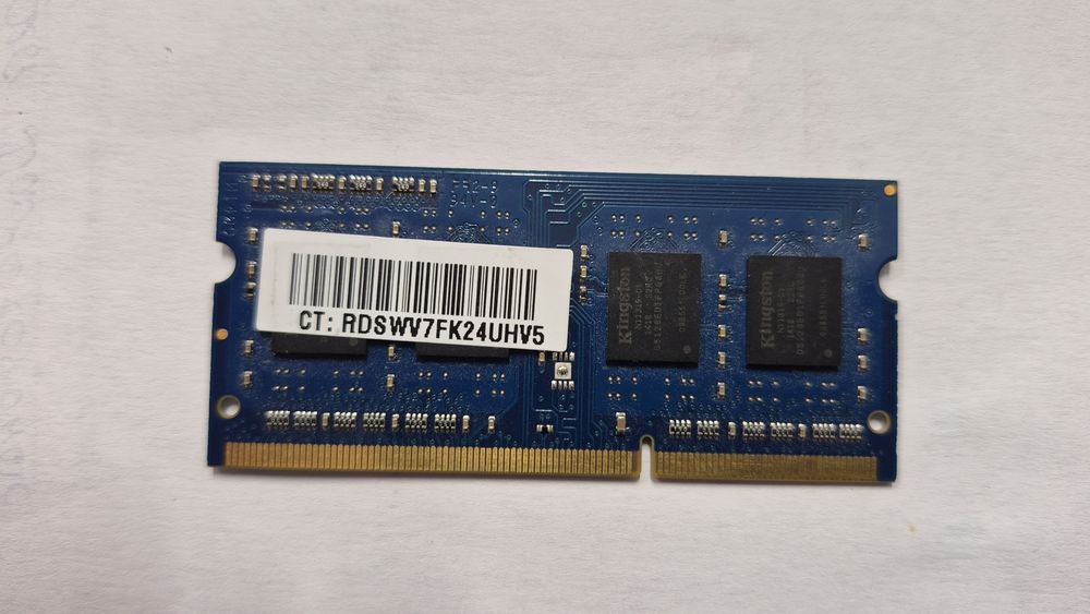 Pamięć RAM Kingston 4GB DDR3 1600MHz  1Rx8 PC3L- 12800S - 11-12-83