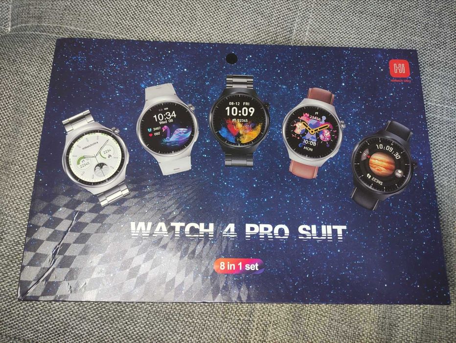 SmartWatch 4 PRO +7 pasków, rozmowy, menu PL