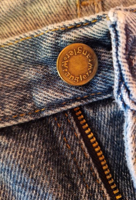 Spodnie Wrangler 30/32 proste, niebieskie, vintage