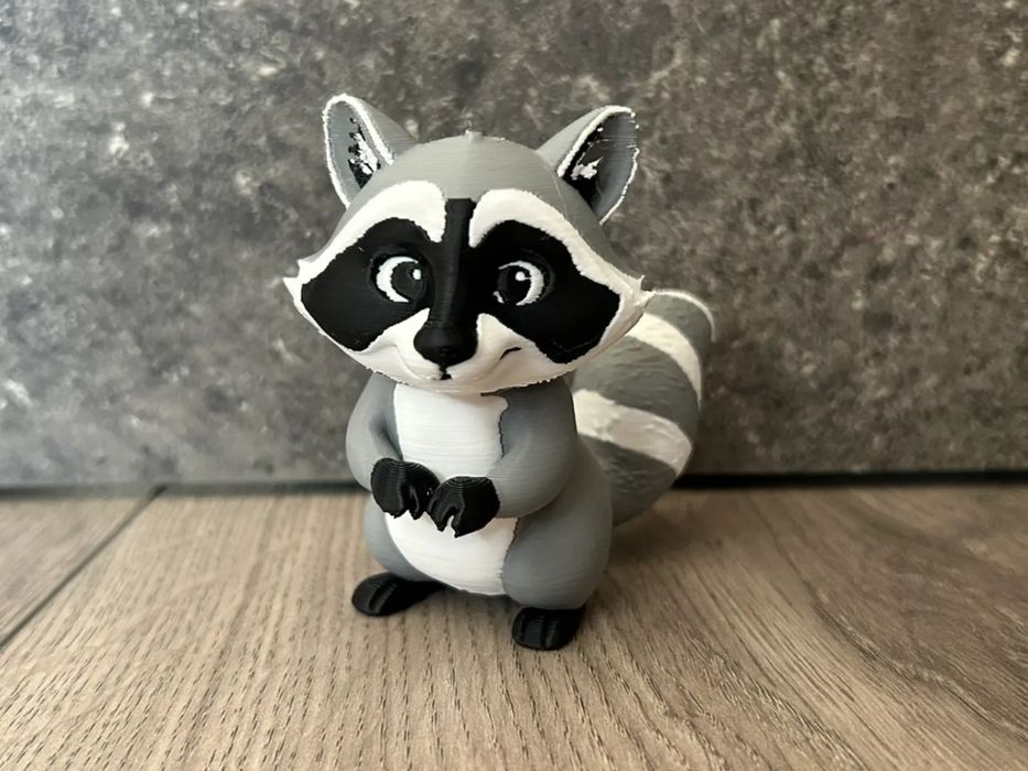 Figura Decorativa de Guaxinim "Happy Cute AMS Animal"