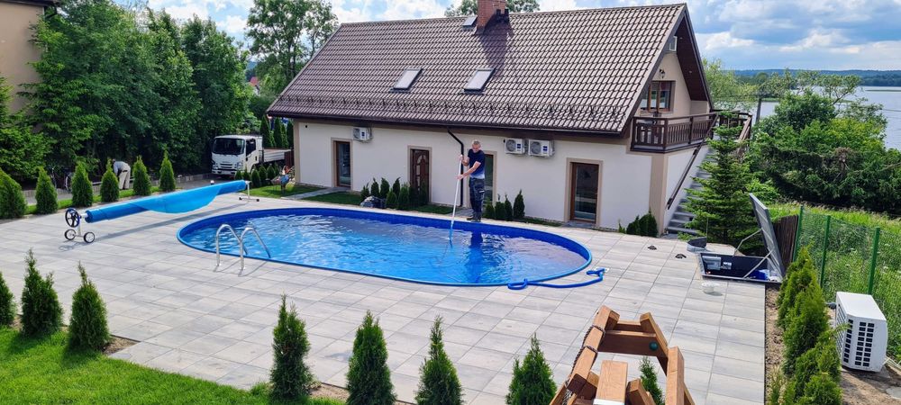 Basen typ niemiecki Kolam 10x4,16x1,5m Montaż