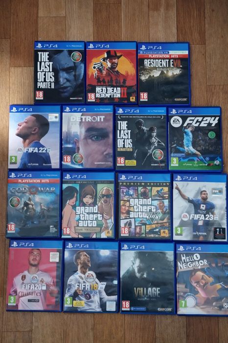 Ps4- Em excelente estado com 14 jogos