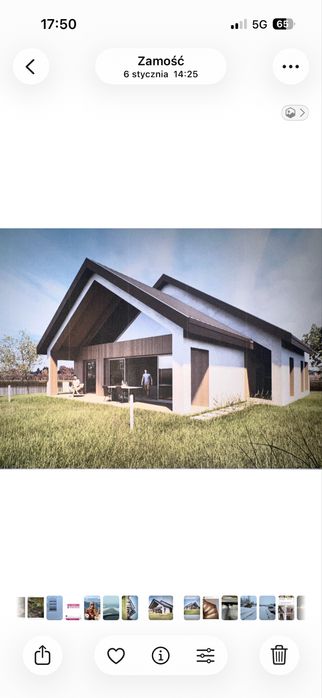 Dzialka z poozwoleniem na budowę, dom z antresolą 170m