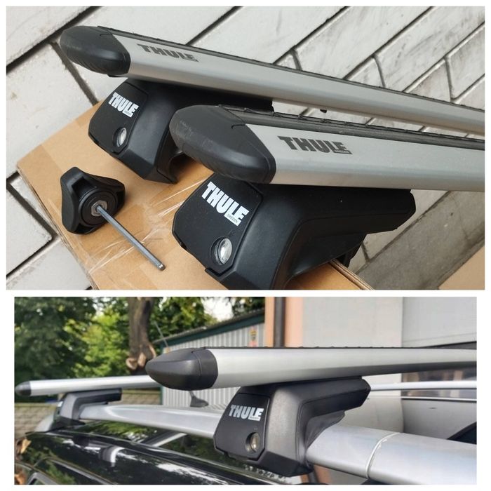 Багажник Thule 7104 Raised Rail WingBar Evo на рейлинги.