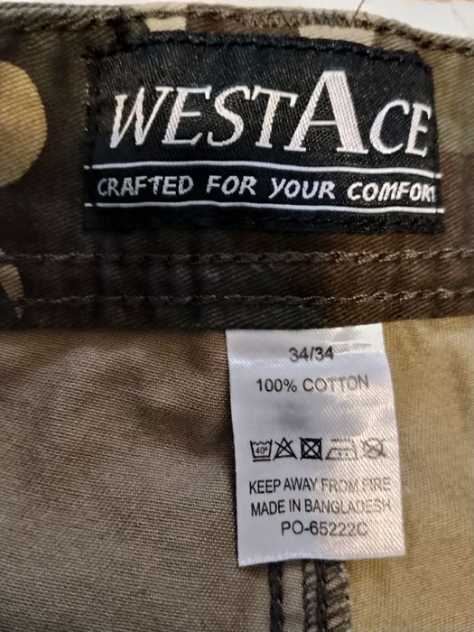 Мужские брюки-карго Westace — камуфляж (woodland)