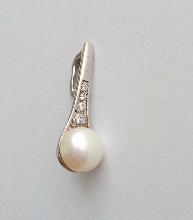 Кулон підвіска Срібло 925 проба, натуральна перлина