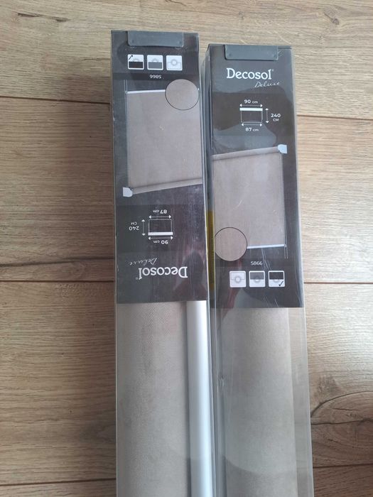 Roleta zaciemniająca Decosol  deluxe 90x180cm beżowa