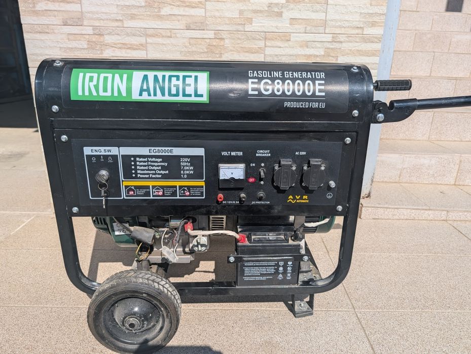 Продам бензиновий генератор  IRON ANGEL EG 8000E