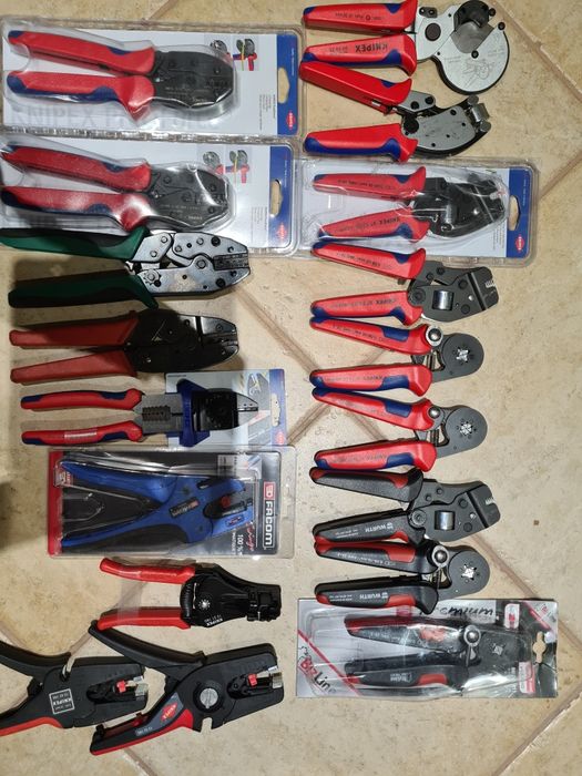 Zestaw zaciskarek wurth knipex