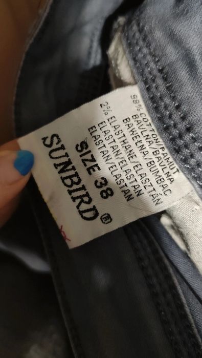 Spodnie szare długie