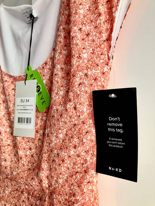 Okazja! Nowa sukienka NA-KD Pamela rozporek wiązany maxi długa wesele