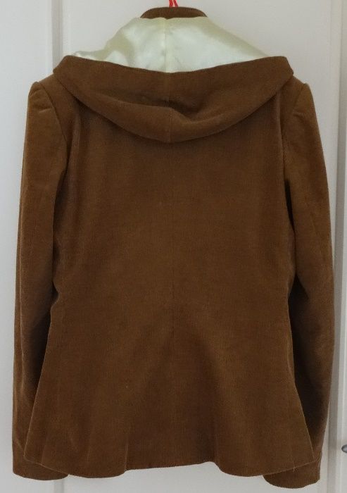 Kurtka damska roz L wiosna jesień sztruksowa