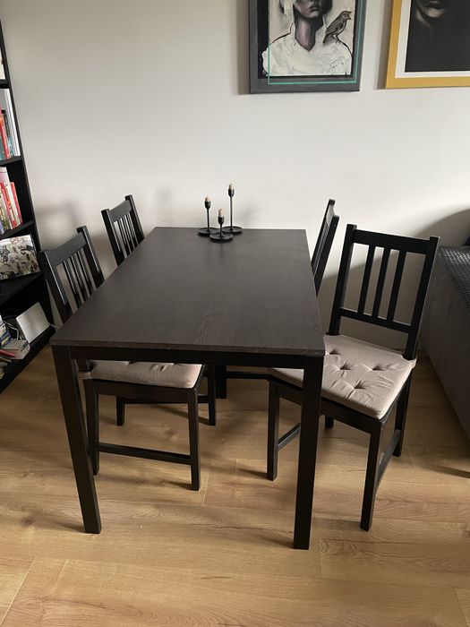 Stół Ikea Vangsta + 6 krzeseł STEFAN